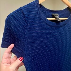 Ann Taylor Navy Sweater Dress